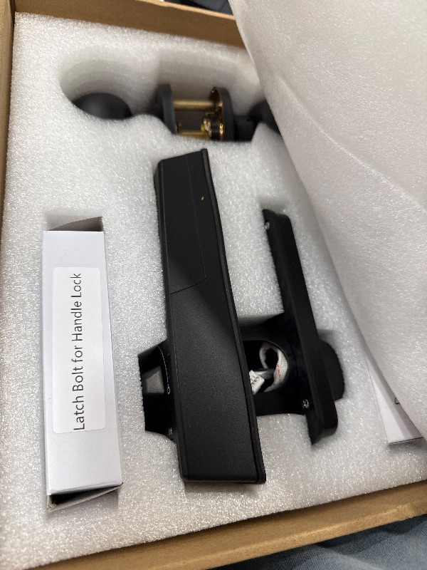 Photo 1 of Fingerprint Keypad Door Lock with Handle, Keyless Entry Door Lock Deadbolt with Handle Set, Smart Locks with App Control, Auto-Lock, One-Time Code, Easy to Install