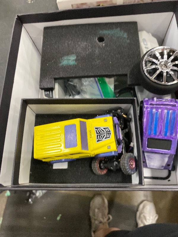 Photo 1 of *** PARTS ONLY *** LDARC 1:43 Scale Mini RC Crawler RTR RC Rock Truck 4x4 2.4GHZ Hobby Grade Remote Control Car Model Vehicle RC Buggy, Comes with a DIY Replaceable Body Shell(Lemon Yellow)