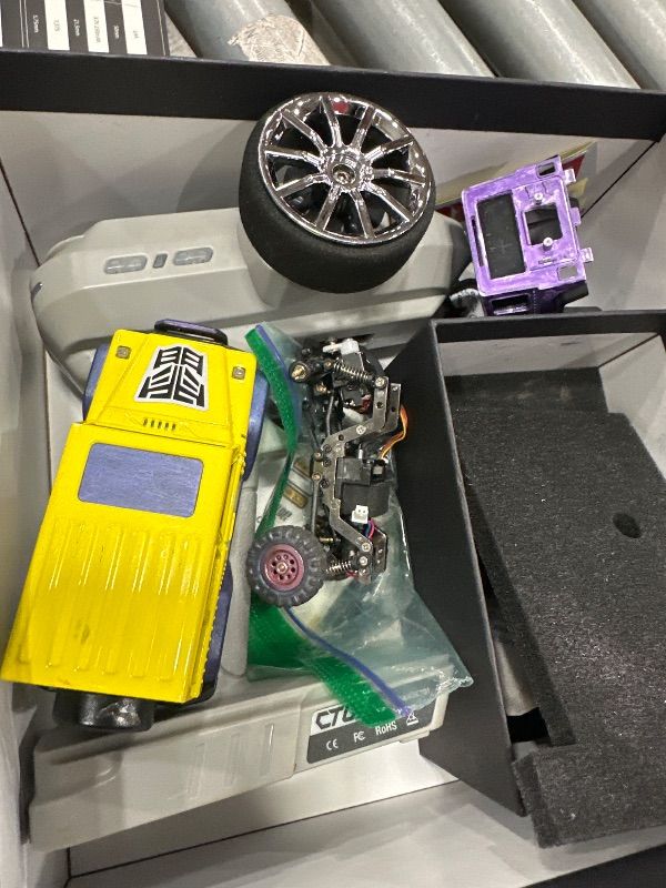 Photo 1 of *** PARTS ONLY *** LDARC 1:43 Scale Mini RC Crawler RTR RC Rock Truck 4x4 2.4GHZ Hobby Grade Remote Control Car Model Vehicle RC Buggy, Comes with a DIY Replaceable Body Shell(Lemon Yellow)