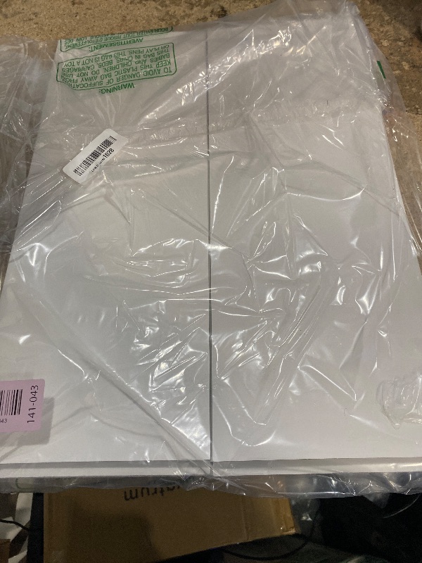 Photo 1 of 2 Pack Small Trifold Poster Board 26" x 17", White Corrugated Project Boards for Science Fairs, School Projects and Event Displays