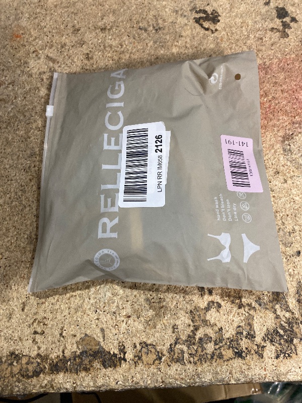 Photo 1 of ***BOTTOMS ONLY*** RELLECIGA Women Bandeau Bikini Set Adjustable Splicing Color High Cut Two Piece Bathing Suits Black X-Large