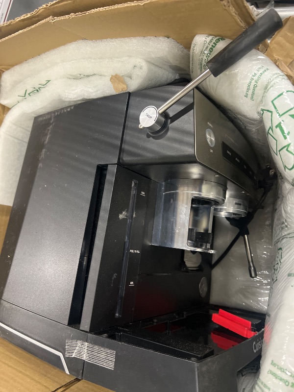 Photo 2 of De'Longhi All-in-One Combination Coffee Maker & Espresso Machine + Advanced Adjustable Milk Frother for Cappuccino & Latte + Glass Coffee Pot 10-Cup, COM532M black