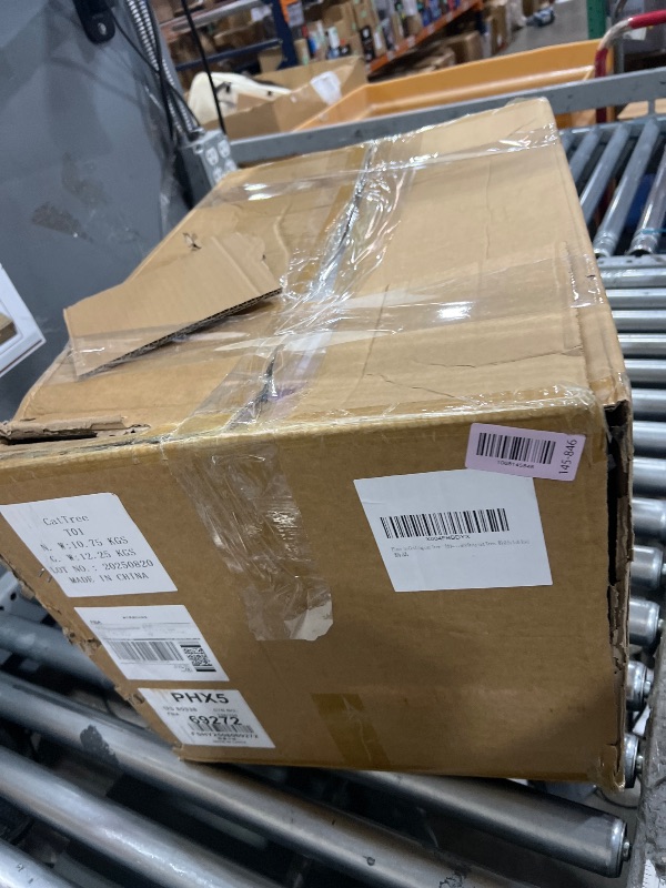 Photo 1 of **************MISSING HARDWARE/SCRES TO ASSEMBLE***********
Floor to Ceiling cat Tree - Adjustable Height (95-98in,104.3-108.2in)- with Width 4.33 in Scratching Post,Cat Hammock,Fully Wrapped with sisal Rope - Heavy Duty cat Tree.(Holds 110 lbs)