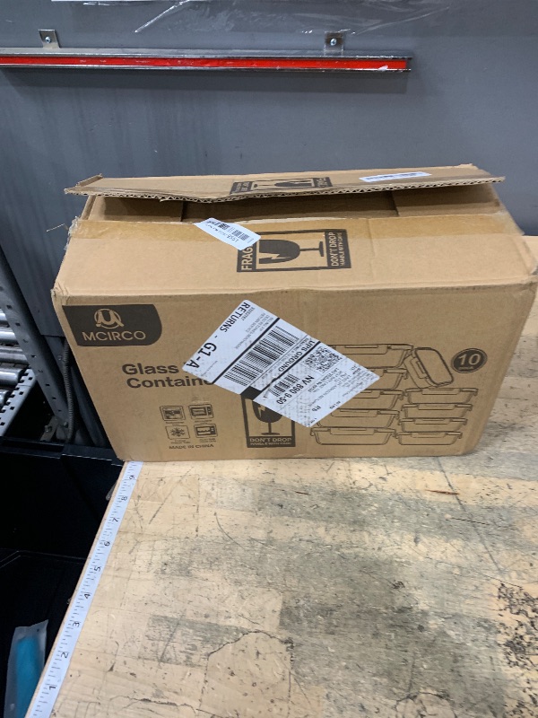 Photo 1 of [10-Pack] Glass Meal Prep Containers with Lids, MCIRCO Food Storage Containers with Snap Locking Lids, Airtight Lunch Containers, Microwave, Oven, Freezer and Dishwasher