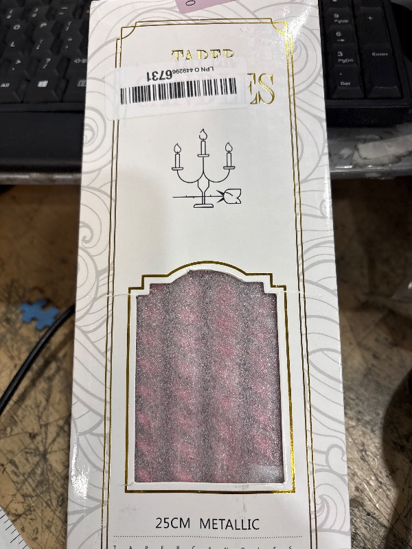 Photo 1 of 10 Inch Burgundy Spiral Taper Candles Set for Christmas and Valentine's Day, 12 Pack Unscented Red Candlesticks, Dripelss Thin Candles for Wedding Religious and Political Events