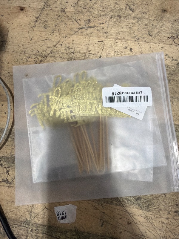 Photo 1 of 24Pcs Glitter 13th Birthday Cupcake Toppers, Hello 13th Birthday Cake Topper- 13th Birthday Decorations for Celebrating Official Teenager Thirteen Years Old Birthday Party Supplies (Gold)