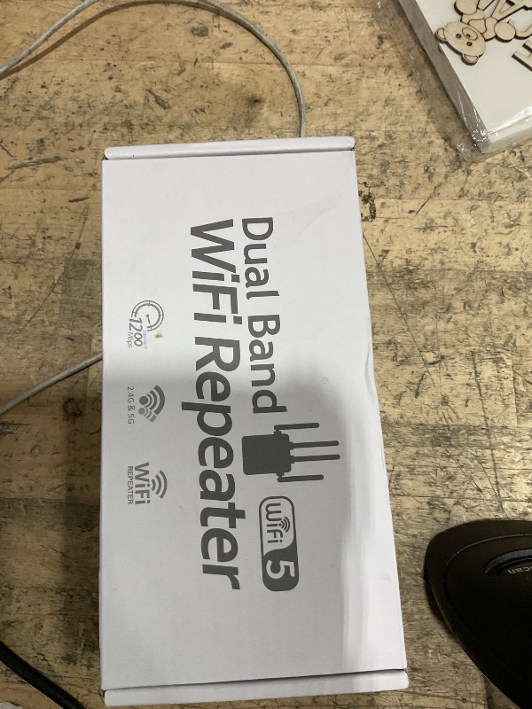 Photo 1 of 12880 Sq.Ft WiFi Extender Signal Booster, 1200Mbps WiFi Repeater, 105-Device Support, Simple Install, WiFi Extender with Wide Compatibility