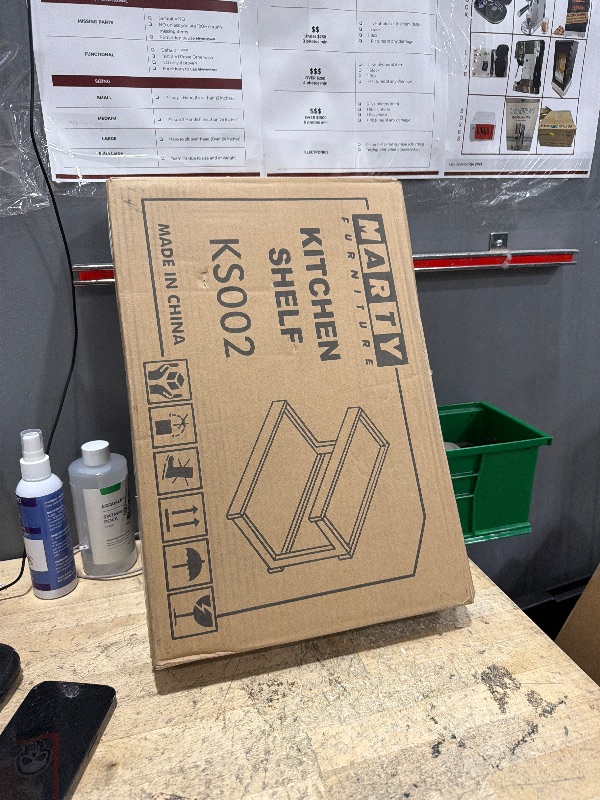 Photo 1 of MARTY 2 Tier Spice Rack Organizer for Countertop, 15.8''L Coffee Station/Bathroom Organizer Countertop, Counter Shelf Desktop Storage Organizer for Kitchen, Bedroom, Office (Rustic Brown)