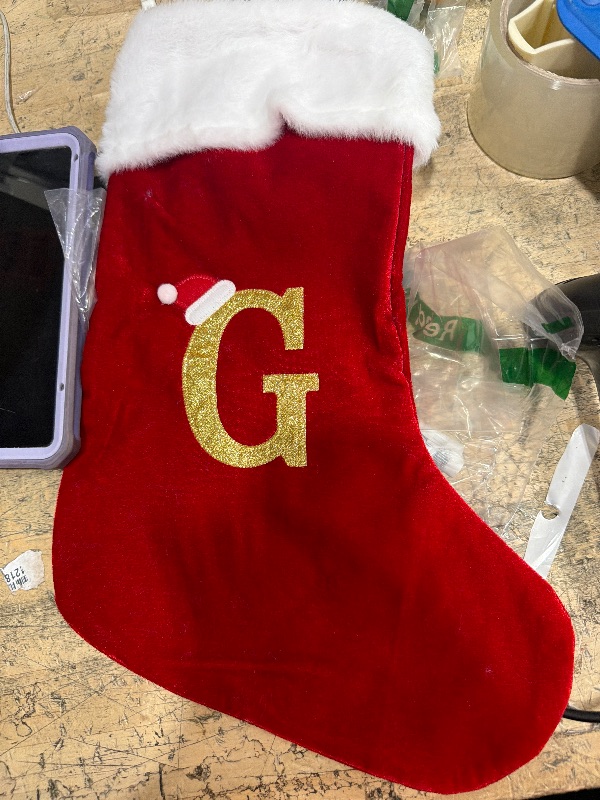 Photo 1 of  charismas Stocking with letter G