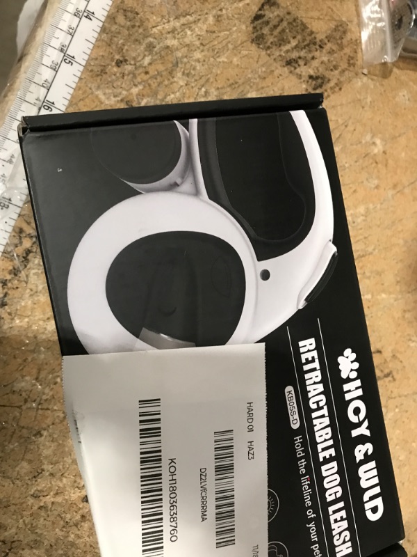 Photo 1 of (used)(incomplete) HCY&WLD Upgrade 4-in-1 Retractable Dog Leash with LED Light & Dispenser & Poop Bags, 16 ft Heavy Duty Dog Leash