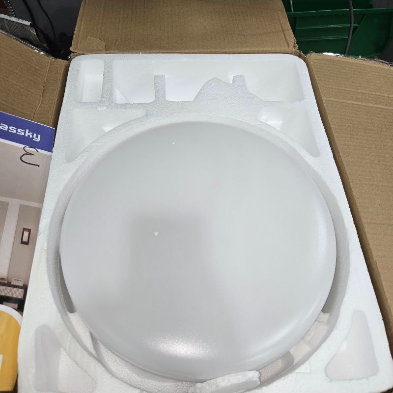 Photo 1 of **MISSING MOUNTING BRACKET** Passky Ceiling Fans with Lights, 52 inch Flush Mount Ceiling fan with Remote Control, Low Profile Ceiling Fan for Bedroom, Farmhouse, Reversible, 3CCT, Dimmable, Noiseless DC Motor, Black