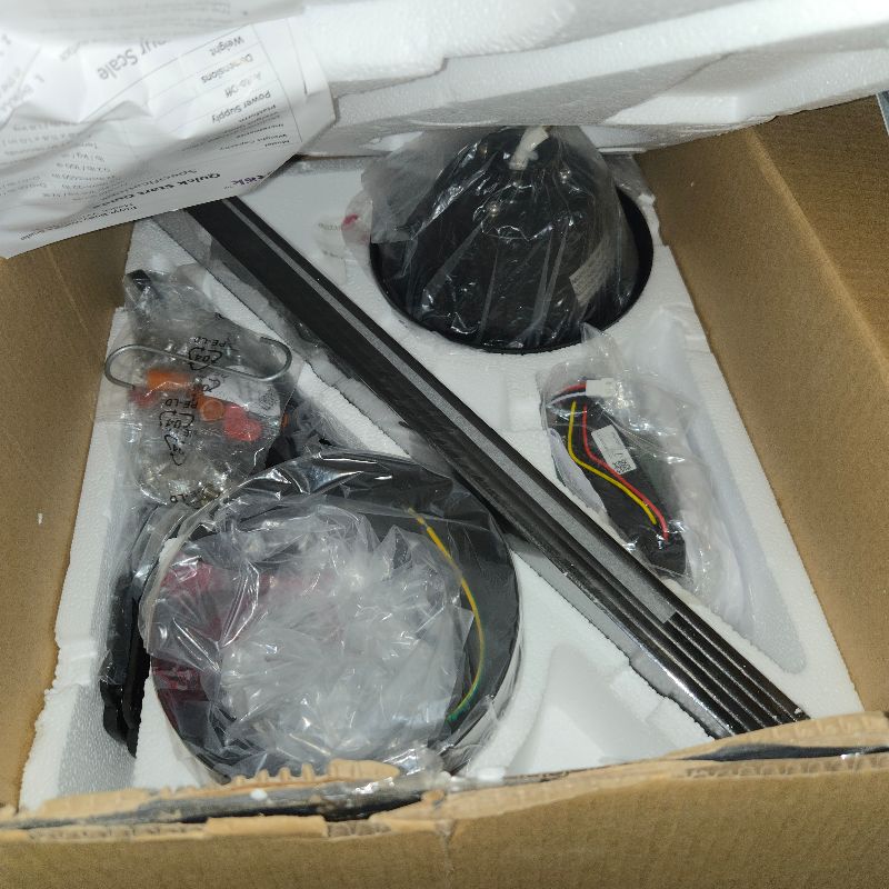 Photo 1 of **MISSING MOUNTING BRACKET** Passky Ceiling Fans with Lights, 52 inch Flush Mount Ceiling fan with Remote Control, Low Profile Ceiling Fan for Bedroom, Farmhouse, Reversible, 3CCT, Dimmable, Noiseless DC Motor, Black