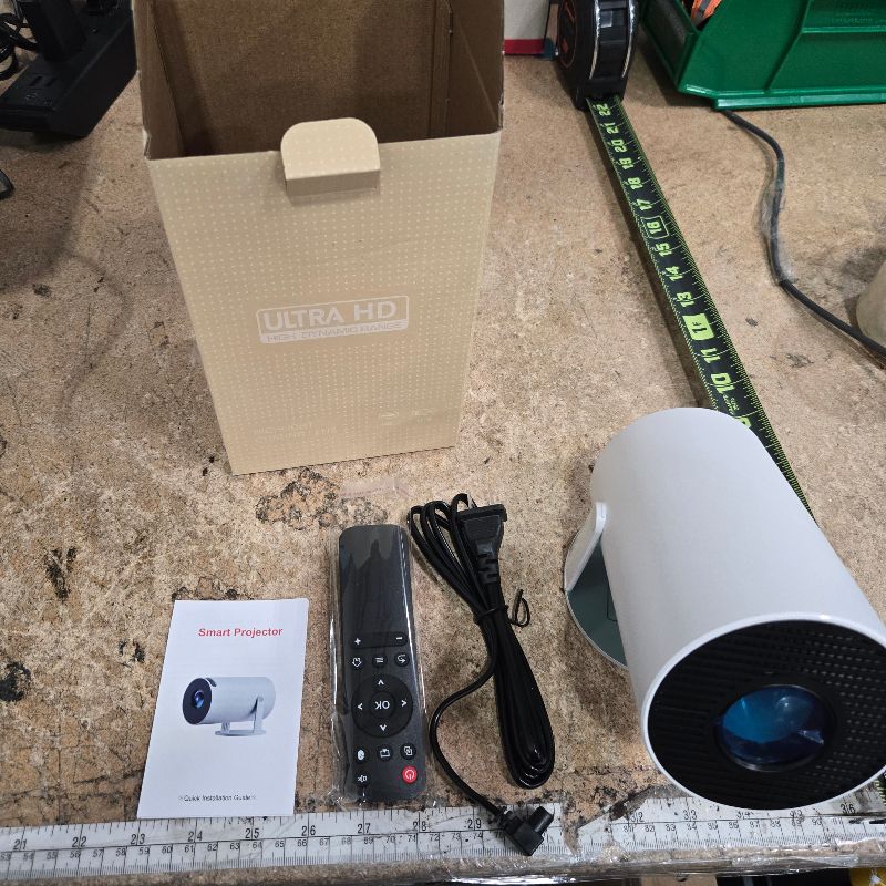 Photo 2 of Projector with WiFi and Bluetooth, Mini Projector, 4K 1080P Support Portable Wireless Movie Projectors 220° Rotatable 130'' Screen Auto Keystone Compatible with HDMI/iPhone/TV Stick for Bedroom Indoor