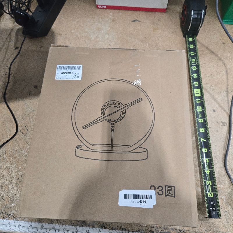 Photo 1 of ***MISSING PARTS***
Missyou 11.8'' 3DHologramFan - Customizable Logo, Bluetooth & WiFi Control, 700+ Video Library, Remote & Acrylic Cover for Advertising & Events