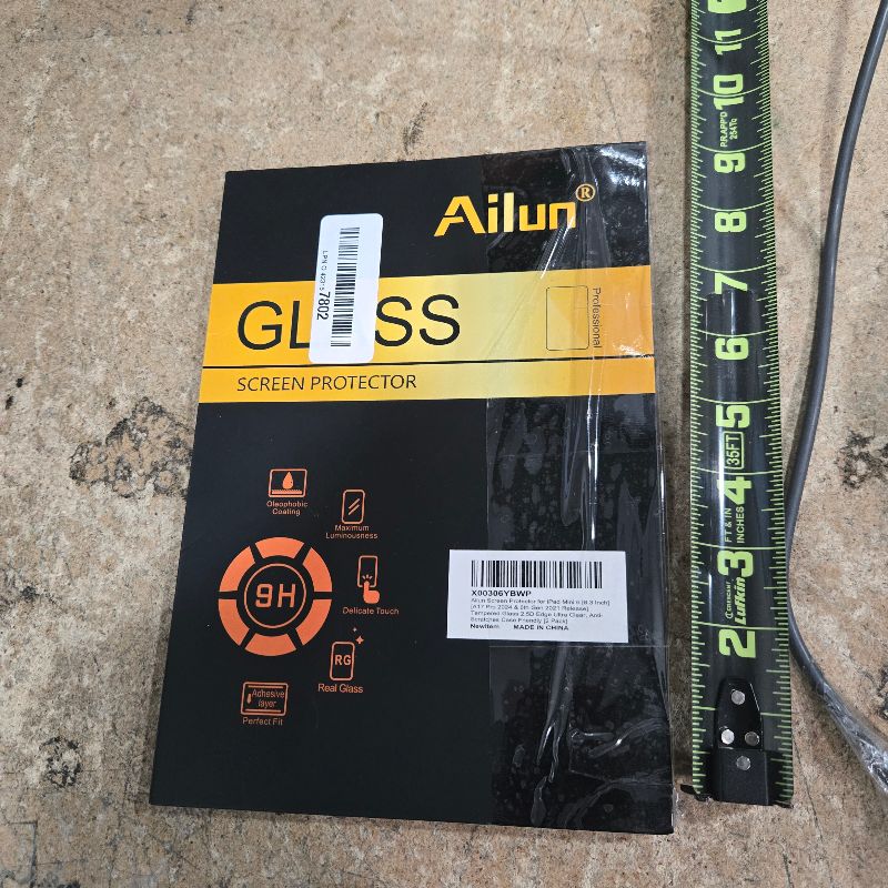 Photo 1 of Ailun Screen Protector for iPad Mini 7 A17 Pro 7th Gen 2024 & Mini 6th Gen 2021 Release, 8.3 Inch,Tempered Glass 2.5D Edge,iPad Mini 7 & 6,Case Friendly,2 Pack