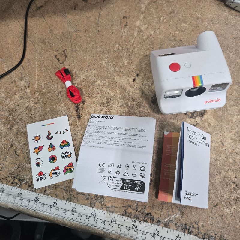 Photo 1 of ***PARTS ONLY*** Polaroid Go Generation 2 - Mini Instant Camera + Film Bundle (16 Photos Included) - White (6282)