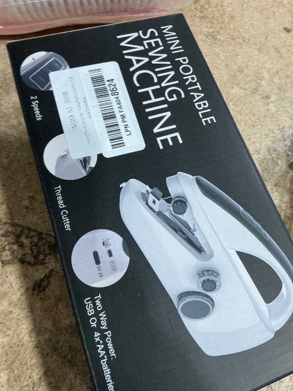 Photo 1 of *USED MISSING PARTS*Handheld Sewing Machine Cordless – Portable Stitching Machine for Quick Repairs, Mini Handheld Sewer, Pocket Sewing Machine