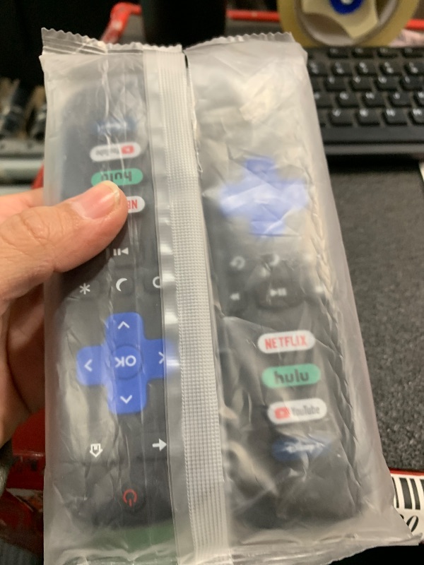 Photo 1 of (Pack of 2) Replacement Remote Control Only for Roku TV, Compatible for TCL Roku/Hisense Roku/Onn Roku/Sharp Roku/Element Roku/Westinghouse Roku/Philips Roku Smart TVs (Not for Roku Stick and Box)