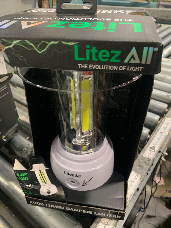Photo 1 of *** check comments***       LitezAll LED Lanterns for Power Outages, Brightest Lantern 2000 Lumens - Battery Powered Light Emitting Diode Lantern for Emergency and Camping