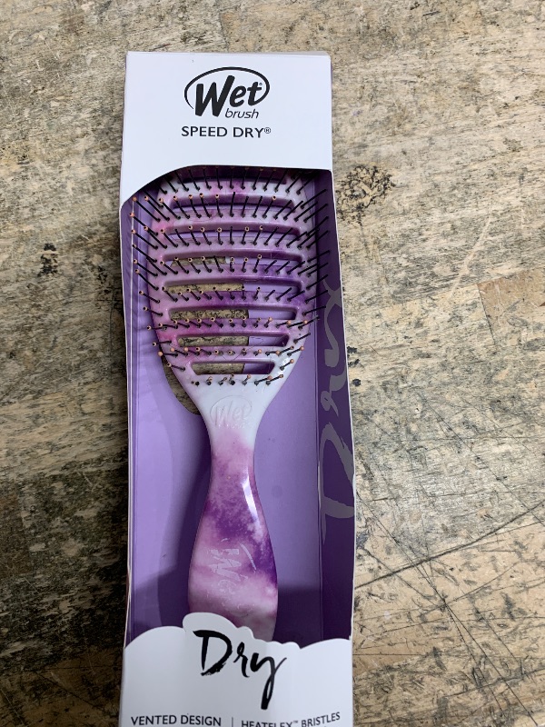 Photo 1 of ***MINOR HAIR*** Wet Brush Speed Dry Hair Brush - Watermark (Color Wash) - Vented Design and Ultra Soft HeatFlex Bristles Are Blow Dry Safe With Ergonomic Handle Manages Tangle and Uncontrollable Hair - Pain-Free
