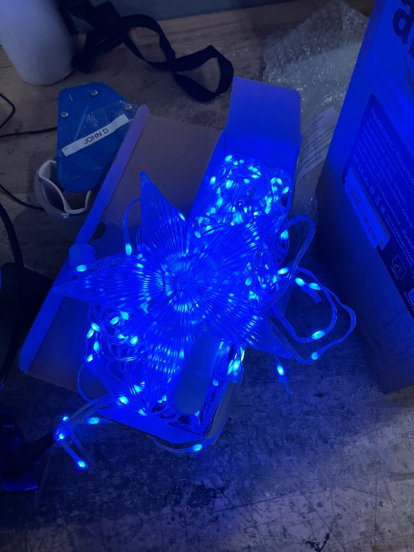 View 2 of Joomer Christmas Tree Star Lights, 9FT 460LED Smart Orange Purple Light with Remote Timer Music Sync Bluetooth App Controlled RGB Color Changing Lights for Christmas Halloween Decoration