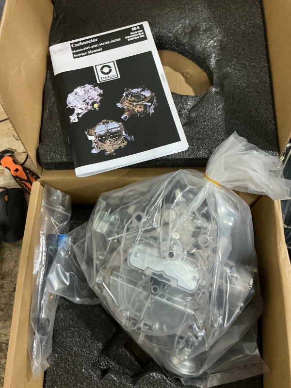 Photo 2 of Replacement Rochester Quadrajet 4 Barrel 4MV 1904R 1906R Carburetor Compatible With Chevy 305-350c.i Engines 750CFM 1980-1989 Electric Choke Vacuum Secondary with Gaskets Jets Plugs (1904R)