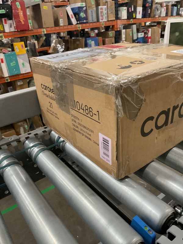 Photo 1 of *USED MISSING PIECES*CAROTE 21pcs Pots and Pans Set, Nonstick Cookware Set Detachable Handle, Induction Kitchen Cookware Sets Non Stick with Removable Handle, RV Cookware Set, Gold and Purple