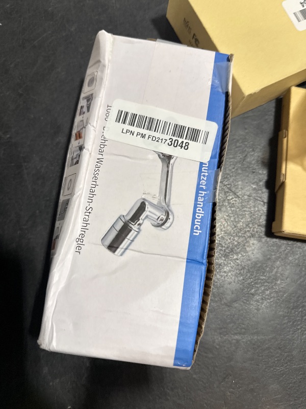 Photo 1 of 1080° Swivel Faucet-Extender Sink-Aerator - 2 Mode Splash Water Filter Extension, Kitchen Bathroom 360° Rotatable Spray Attachment, Multifunctional Universal Robotic Arm -Wash Hand/Hair/Face (Black)