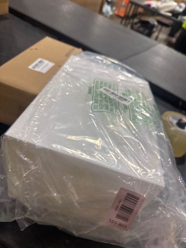 Photo 1 of 3 Pack White Buffet Food Risers, Step 12” 11”10” Size Acrylic Cube Box Display for Dessert Table Display Set Food Drink Collectibles Jewelry Figures, Display Stands for Retail Vendor Events,5 Side, Rectangle