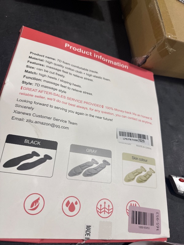 Photo 1 of 2020 New Shoe Insoles, Sponge Shoes Pads with High Heel Inserts for Loose Shoes, Metatarsal/Arch Pain, Foot Pain, Heel Sore and Spurs (Women 4.5-9.5)