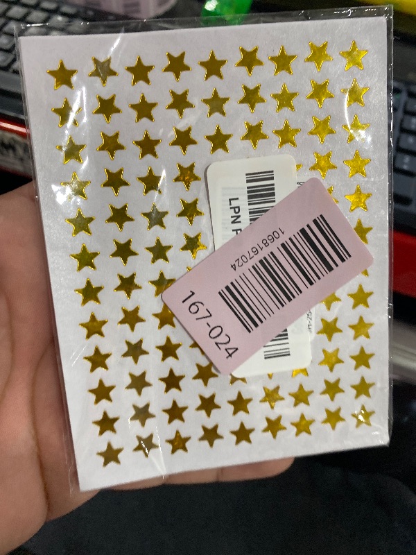 Photo 1 of 0.3" Diameter Gold Star Stickers - 1080 Pcs, 10 Sheets - Reward Stickers for Children, Ideal for Reward Charts and More