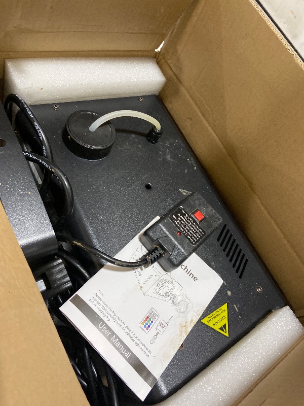 Photo 1 of 1200W Fog Machine Halloween Outdoor with 18 LED Lights 6000CFM Smoke Machine Fog Indoor with Remote for Wedding Party DJ Disco Stage