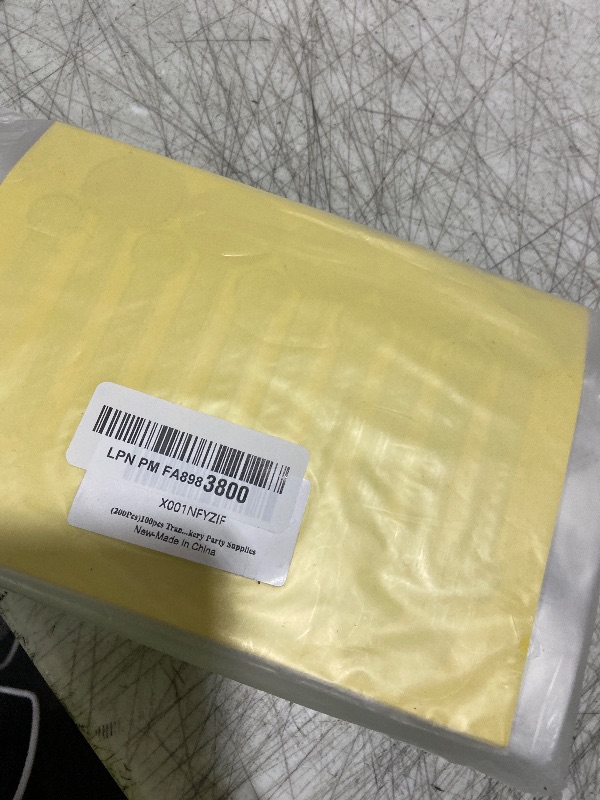 Photo 1 of (200Pcs)100pcs Translucent Plastic Bags/Bakery Bags with 100pcs Hand made Stickers for Cookie Cake Chocolate Candy Snack Wrapping Good for Bakery Party Supplies