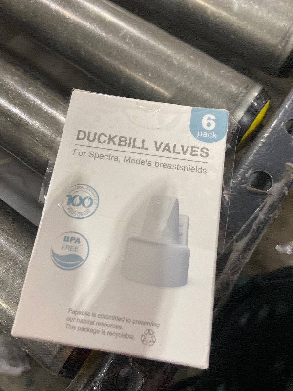 Photo 1 of [6-Count] Papablic Duckbill Valves for Spectra and Medela, Replaceable Duckbill Valves for Spectra S1 Spectra S2 valves and Medela Pump in Style, BPA/DEHP Free White