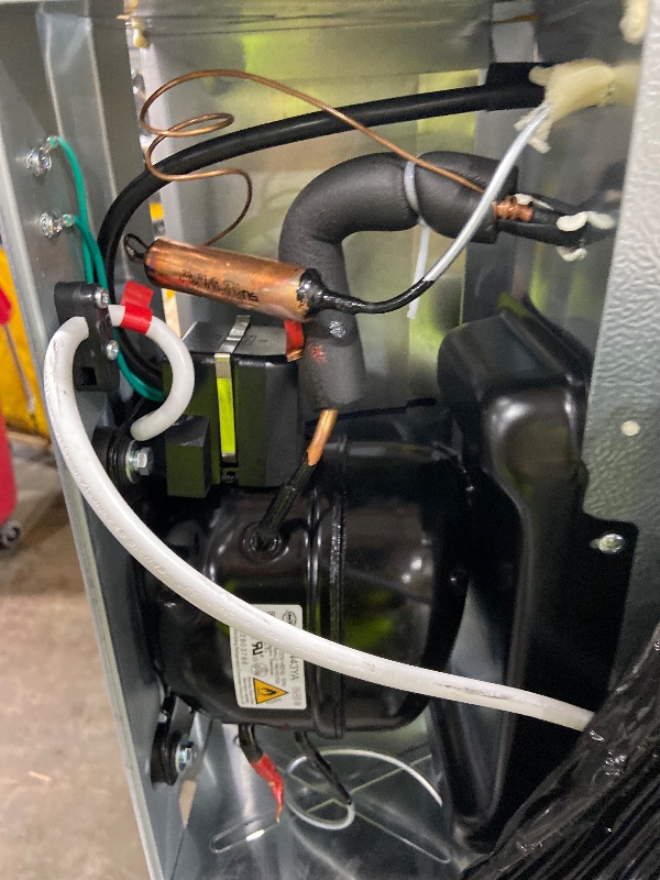 Photo 1 of Electactic 3.1 Cu.Ft Small Fridge with Freezer, Compact Refrigerator with 2 Doors, Mini Fridge with Adjustable Removable Glass Shelves for Bedroom, Dorm, Office or Apartment,White