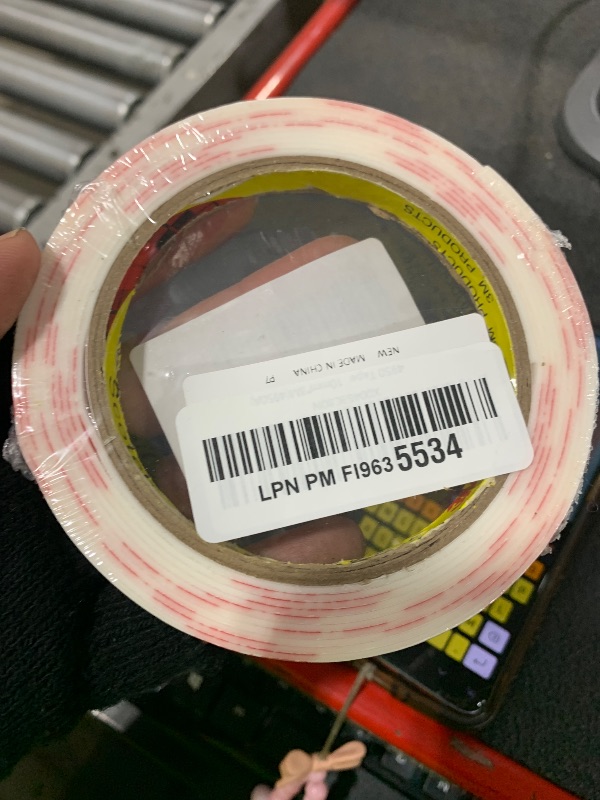 Photo 1 of 0.39in X 9.85ft Double Sided Tape Heavy Duty, Removable Mounting Tape for Wall, White Sticky Foam Tape, Picture Hanging Strips & Poster Hanger, Waterproof Adhesive Strips for LED Light