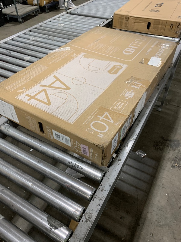 Photo 1 of *DAMAGED*SOLD FOR PARTS** Hisense 40-Inch Class A4 Series FHD 1080p Smart Roku TV with Alexa Compatibility (40A4NR) - Dolby Audio, Slim Bezel Design, Google Assistant