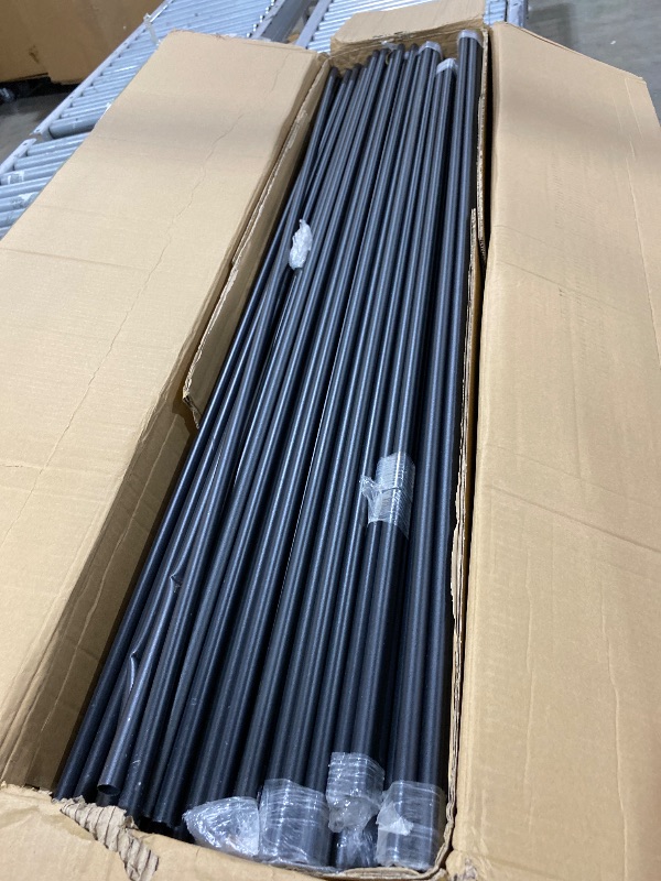 Photo 1 of 105 Pack 26 inch Aluminum Balusters for Deck Railing,Black Round Metal Spindles for Staircase,3/4" Diameter Hollow Deck Ballasters with Screws and Connectors for Railing Fencing Porch Stair Spindles