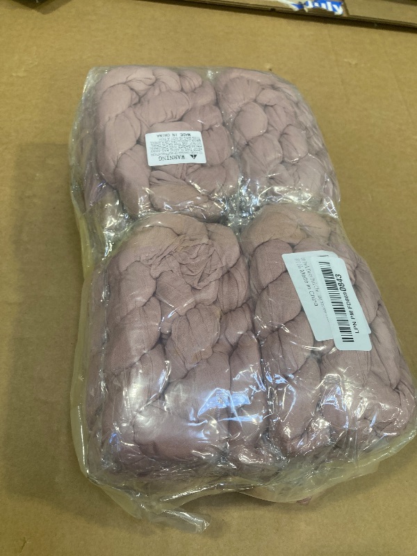 Photo 1 of 16 Pack Dusty Pink Cheesecloth Table Runners 20x120 Inch Gauze Table Runner Cheese Cloth 10FT Pink Table Runner Rustic Sheer Runner for Wedding Birthday Party Baby Shower Table Decor