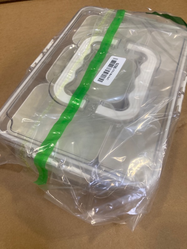 Photo 1 of Divided Veggie Tray with Lid and Handle 9 Compartment Serving Tray with Dividers Portable Travel Snack Containers Stackable Snackle Box Charcuterie Container for Fruit,Vegetable,Salad (9 Containers)