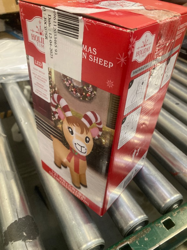 Photo 1 of 4 ft Bighorn Sheep Christmas Airblown Yard Inflatable, Multicolor, by Holiday Time