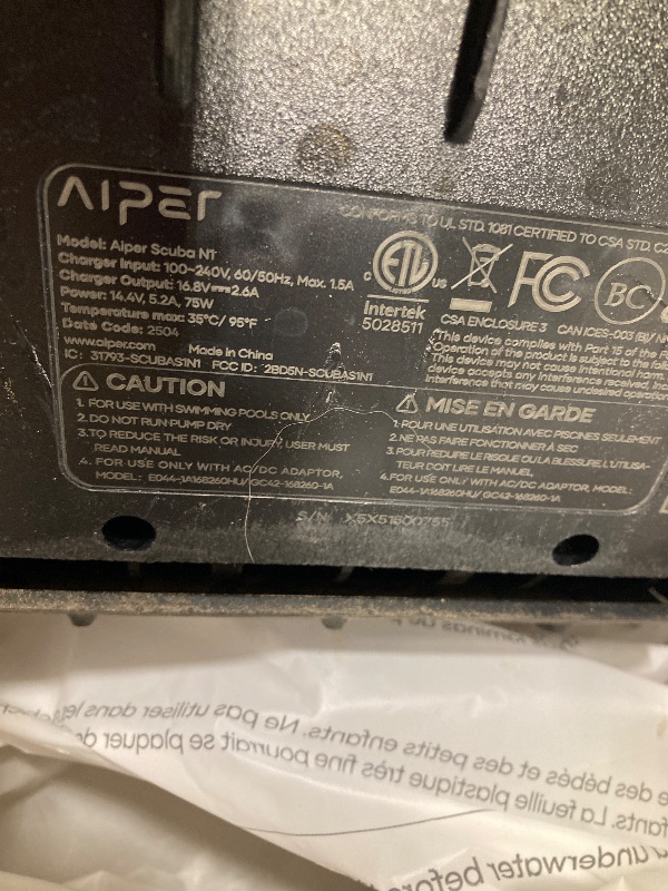 Photo 1 of Aiper Scuba Robotic Pool Vacuum