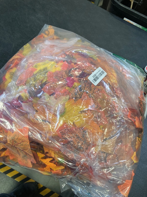 Photo 1 of CQURE 18 Pack Fall Leaf Garland, Total 106.2Ft Artificial Fall Vines Autumn Garland Fall Maple Leaves Thanksgiving Decor for Home Wedding Fireplace Party