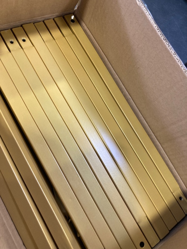 Photo 1 of 8.2FT Adjustable Backdrop Stand Kit - Square Wedding Arch & Balloon Arch for Photo Booth Background, Baby Shower, Birthday Party Decorations (Portable Frame) (Gold,8.2X 8FT)