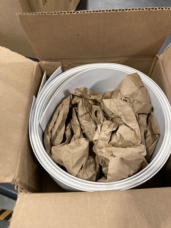 Photo 1 of 82.5" x 3.5" White PVC Vertical Blind Replacement Slats Curved Smooth (5 Pack)