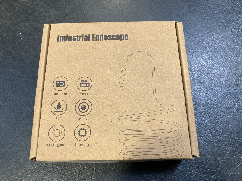 Photo 1 of [Dual-Lens] Endoscope Camera with Light, 1920P HD Borescope with 8+1 Adjustable LED Lights, IP67 Waterproof 16.5FT Semi-Rigid Snake Cord Inspection Camera for iPhone, iPad and Android Phone (Type C)