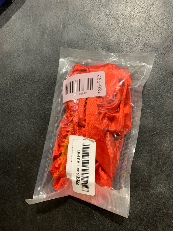 Photo 1 of 1920s Red Elbow Fingerless Satin Gloves Long Opera Fingerless Gloves with Finger Loops Stretchy Fingerless Floral Beads Sequins Satin for Bridal Wedding Evening Prom Party Opera Halloween Costumes