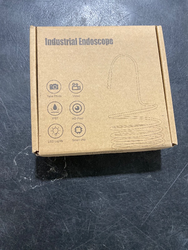 Photo 1 of [Dual-Lens] Endoscope Camera with Light, 1920P HD Borescope with 8+1 Adjustable LED Lights, IP67 Waterproof 16.5FT Semi-Rigid Snake Cord Inspection Camera for iPhone, iPad and Android Phone (Type C)