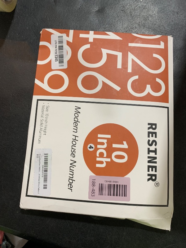 Photo 1 of 10 Inch Black House Numbers For Outside,Metal Large Modern House Numbers For Outside Floating, Address Numbers For House Black Floating Mount Flush Mount Aluminum Home Address Numbers 4