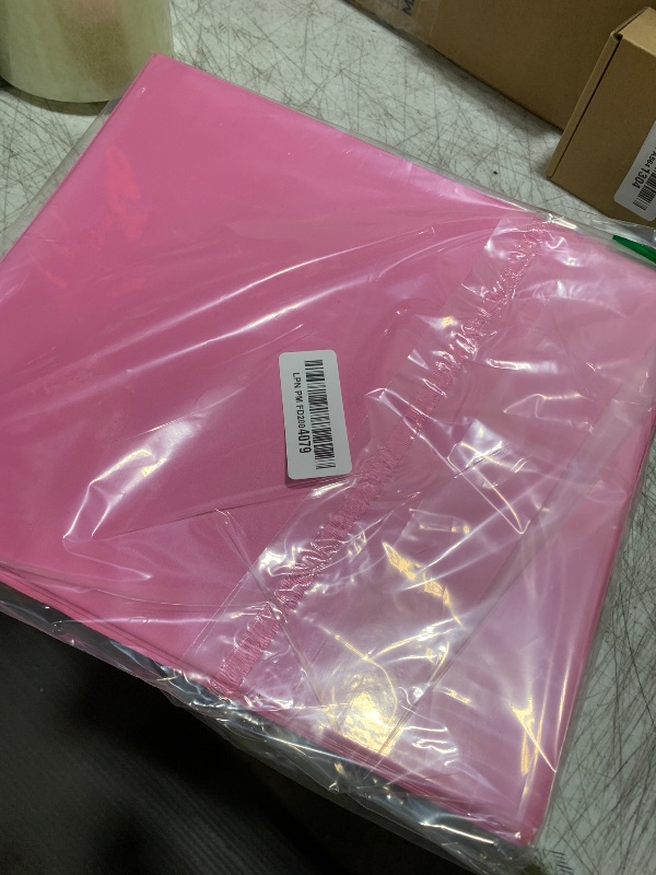 Photo 1 of 1 Inch 3 Ring Binder 1” Binder Pink Clear View Cover with 2 Inside Pockets, Colored School Supplies Office and Home Binders – by Enday